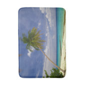Tropischer Palmenbaum weißer Sandstrand Badematte (Vorderseite Vertikal)