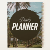 Tropischer Palmenbäume-Tagesplaner Planer (Rückseite)