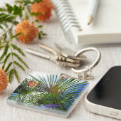 Tropischer Palmenkernring Schlüsselanhänger (Vorderseite rechts)