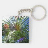 Tropischer Palmenkernring Schlüsselanhänger (Rückseite)