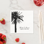 Tropischer Palmenstrand Hochzeitsnapkins Serviette (Beispiel)
