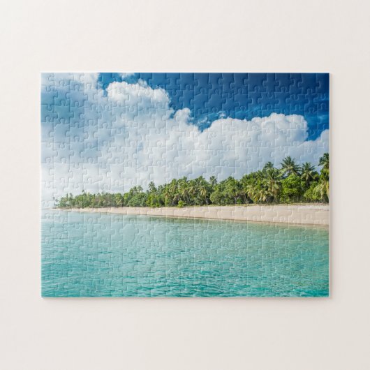 Tropischer Palmenstrand Puzzle (Horizontal)