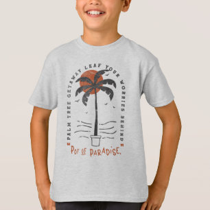 Tropischer Palmenstrand Vibes Sommer Sonne Retro T-Shirt