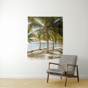 Tropischer Palmenstrand Wandteppich