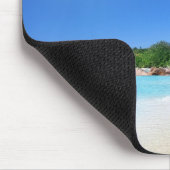 Tropischer palmtrees Paradiesstrand Mousepad (Ecke)