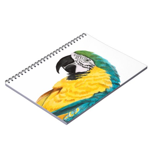 Tropischer Papagei Notizblock (Linke Seite)