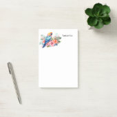 Tropischer Papagei Personalisiert Post-it Klebezettel (Büro)