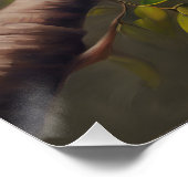 Tropischer Papagei Pinakothek Züst Poster (Ecke)