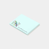 Tropischer Papagei Post-it Klebezettel (angewinkelt)