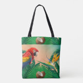 Tropischer Papagei Tasche (Rückseite)