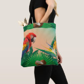 Tropischer Papagei Tasche (Von Nahem)
