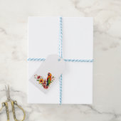 Tropischer Papagei und Blume Geschenkanhänger (Mit Garn)