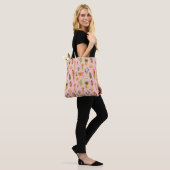 Tropischer Papagei, Vintages Muster. Tasche (Am Model)