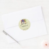 Tropischer Papageien-Umschlag Aufkleber (Umschlag)
