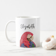 Tropischer Papageienbäumchen Zeichnend