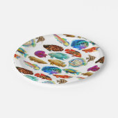 Tropischer Pappteller (Schrägansicht)