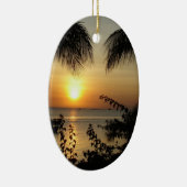 Tropischer Paradies-Strand Keramikornament (Rechts)
