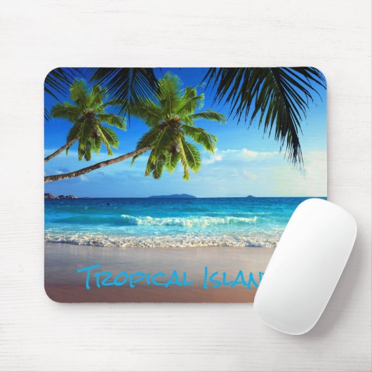 Tropischer Paradies-Strand Mousepad (Mit Mouse)