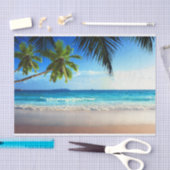 Tropischer Paradies-Strand Seidenpapier (Handwerk)