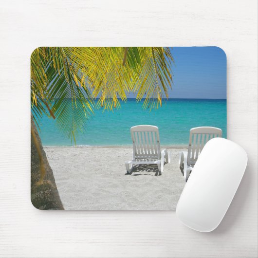 Tropischer Paradiesnichtstuer Mousepad (Mit Mouse)