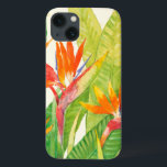 Tropischer Paradiesvogel der Blumen-| iPhone 13 Hülle<br><div class="desc">Künstler der Watercolor-tropischer Blumen-2: Tim OToole</div>