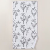 Tropischer Paradiesvogel Strandtuch (Vorderseite)