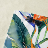 Tropischer Paradiesvogel Strandtuch (Beispiel)