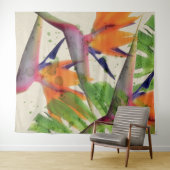 Tropischer Paradiesvogel Wandteppich (Beispiel (Horizontal))