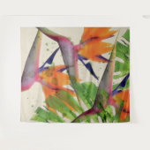 Tropischer Paradiesvogel Wandteppich (Vorderseite (Horizontal))