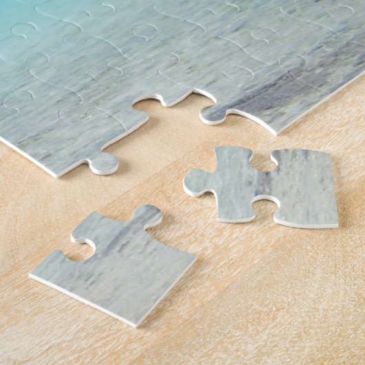 Tropischer pazifischer Strand mit Palmen Puzzle (Seite)