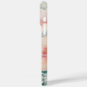 Tropischer Pfirsichweiße Hibiskus Liebe Case-Mate iPhone Hülle (Rückseite / Links)