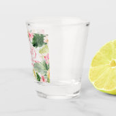 Tropischer Pink-Junggeselinnen-Abschied Schnapsglas (Rechts)