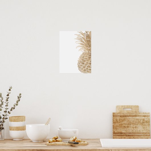 Tropischer Pinneapfel Poster (Küche)