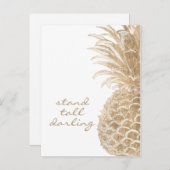 Tropischer Pinneapfel Postkarte (Vorne/Hinten)