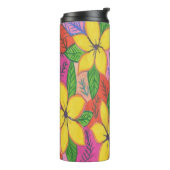 Tropischer Plumeria Thermosbecher (Nach links gedreht)