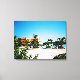 Tropischer Pool Canvas Print Leinwanddruck