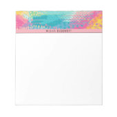 Tropischer Pool Träume Notizblock (Vorderseite)