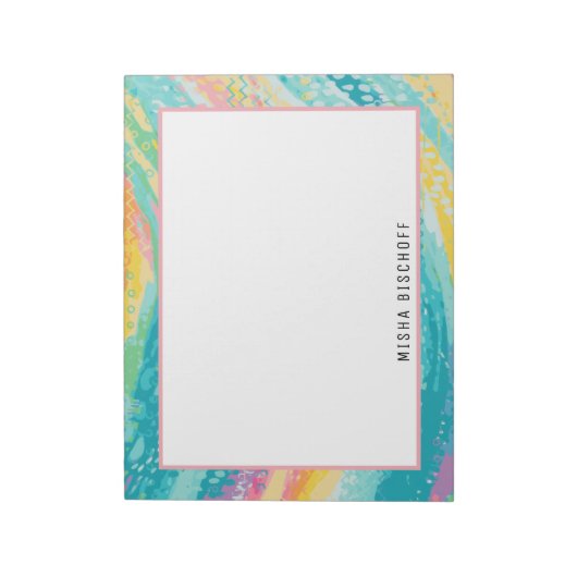 Tropischer Pool Träume Notizblock (Rotiert)