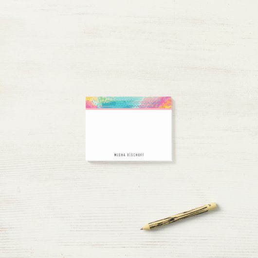 Tropischer Pool Träume Post-it Klebezettel (Auf Schreibtisch)