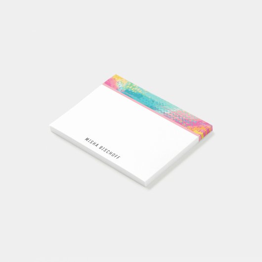 Tropischer Pool Träume Post-it Klebezettel (angewinkelt)