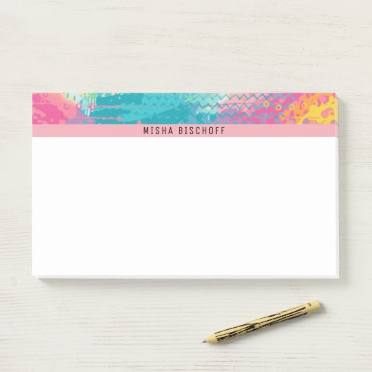 Tropischer Pool Träume Post-it Klebezettel (Auf Schreibtisch)