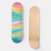 Tropischer Pool Träume Skateboard (Vorderseite)