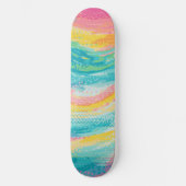 Tropischer Pool Träume Skateboard (Vorderseite)