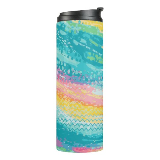 Tropischer Pool Träume Thermosbecher (Nach links gedreht)