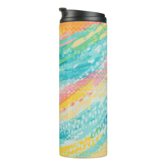 Tropischer Pool Träume Thermosbecher (Nach rechts gedreht)