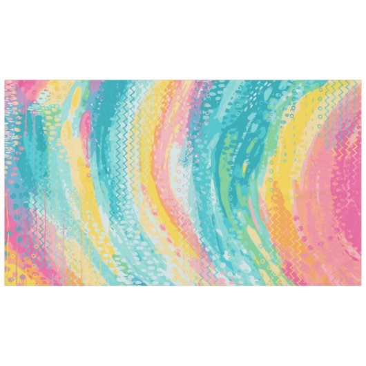 Tropischer Pool Träume Tischdecke (Vorderseite (Horizontal))