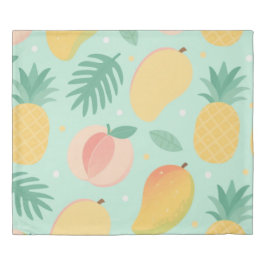 Tropischer Pop, Ananas und Mango Duvet