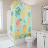 Tropischer Pop, Ananas und Mango Duvet Duschvorhang (Beispiel)