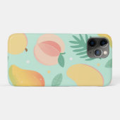 Tropischer Pop - Ananas und Mango Print Case-Mate iPhone Hülle (Rückseite (Horizontal))