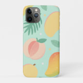 Tropischer Pop - Ananas und Mango Print Case-Mate iPhone Hülle (Rückseite)